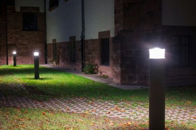 Sidewalk Lighting Installation